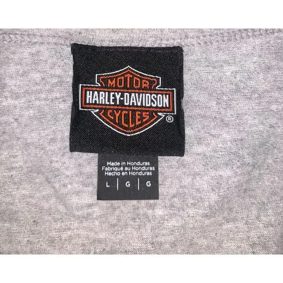 Harley Davidson Honolulu Tank L Y2K Biker Graphic - Picture 5 of 5
